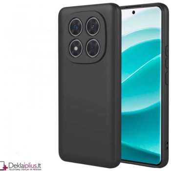 Liquid Air silikoninis dėklas su kameros apsauga - juodas (Xiaomi Redmi Note 14 Pro 4G/5G/Note 14 Pro Plus/Poco X7 5G)